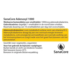 Sanacore Stress | Immuunsysteem*Adenosyl 1000 Vitamine B12 - 60 tabletten zonder foliumzuur