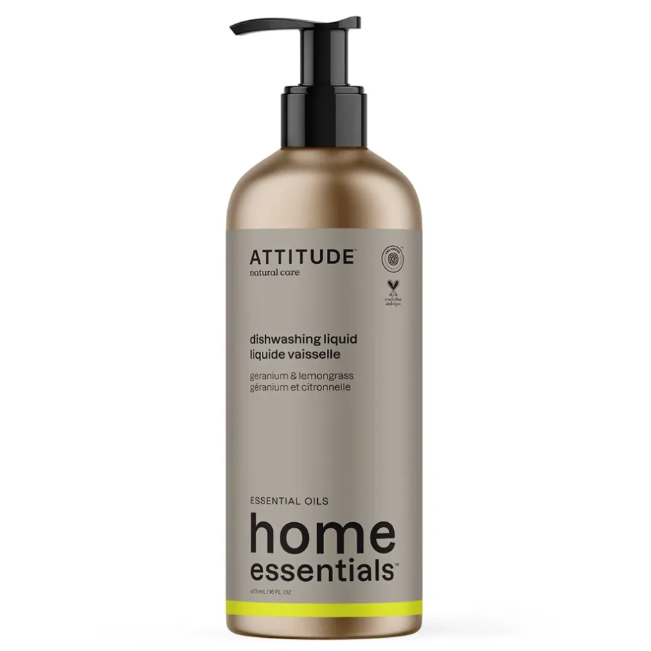 ATTITUDE Schoonmaakproducten | Afwasmiddel*Afwasmiddel - Geranium & Citroengras - 473ml