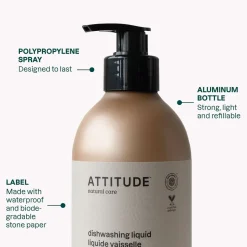 ATTITUDE Schoonmaakproducten | Afwasmiddel*Afwasmiddel - Geranium & Citroengras - 473ml