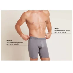 Boody Heren Ondergoed*Bamboe Boxershort Heren - Zwart - Naadloos