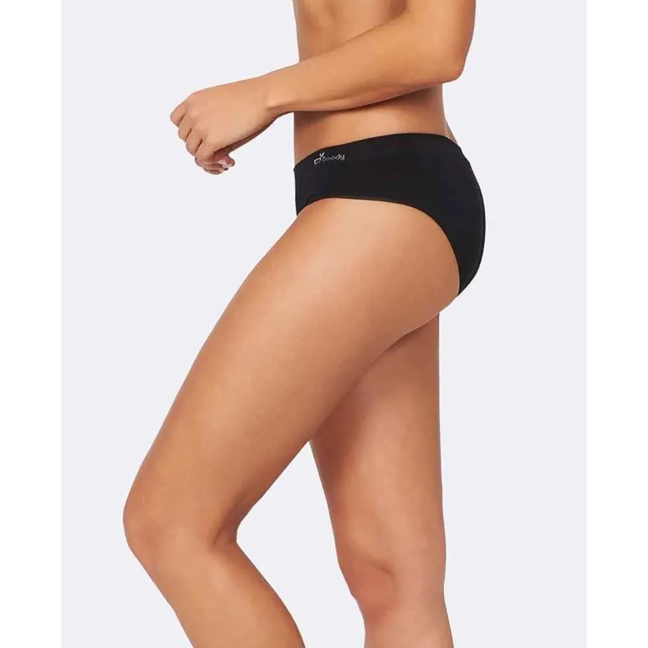 Boody Dames Slips*Bamboe Hipster - Zwart