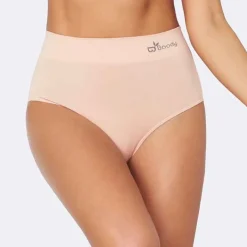Boody Dames Slips*Bamboe Slip - Hoge Taille - Nude