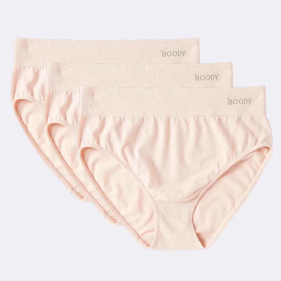 Boody Dames Slips*Bamboe Slip - Hoge Taille - Nude