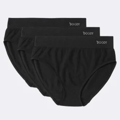 Boody Dames Slips*Bamboe Slip - Hoge Taille - Zwart