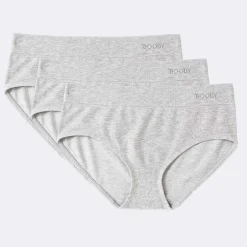 Boody Dames Slips*Bamboe Slip Midi - Lichtgrijs