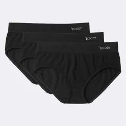 Boody Dames Slips*Bamboe Slip Midi - Zwart