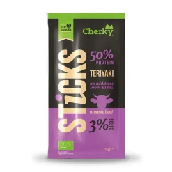 Cherky Repen | Biltong & Beef Jerky*Beef Sticks - Teriyaki - 25g - BIO