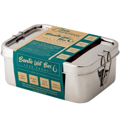 ECOlunchbox Rvs Lunchtrommels | Bewaren En Meenemen*Bento Wet Box Large Rectangle - 1200ml