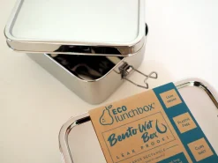 ECOlunchbox Rvs Lunchtrommels | Bewaren En Meenemen*Bento Wet Box Large Rectangle - 1200ml