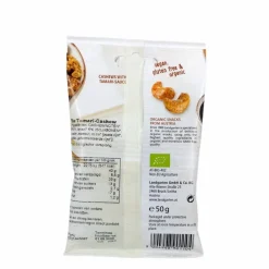 Landgarten Chips & Zoutjes | Biologische Noten*Bio Cashewnoten met Tamari 50g - BIO
