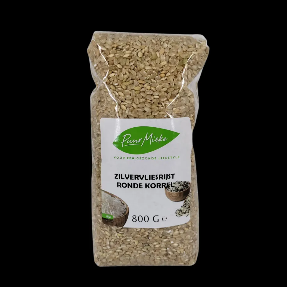 Puur Mieke Rijst, Quinoa En Granen*Biologische Zilvervliesrijst Rond - 800g