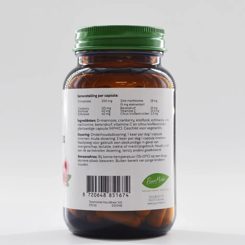 Puur Mieke Darmen | Weerstand*Blaas complex - 485mg - 75 caps