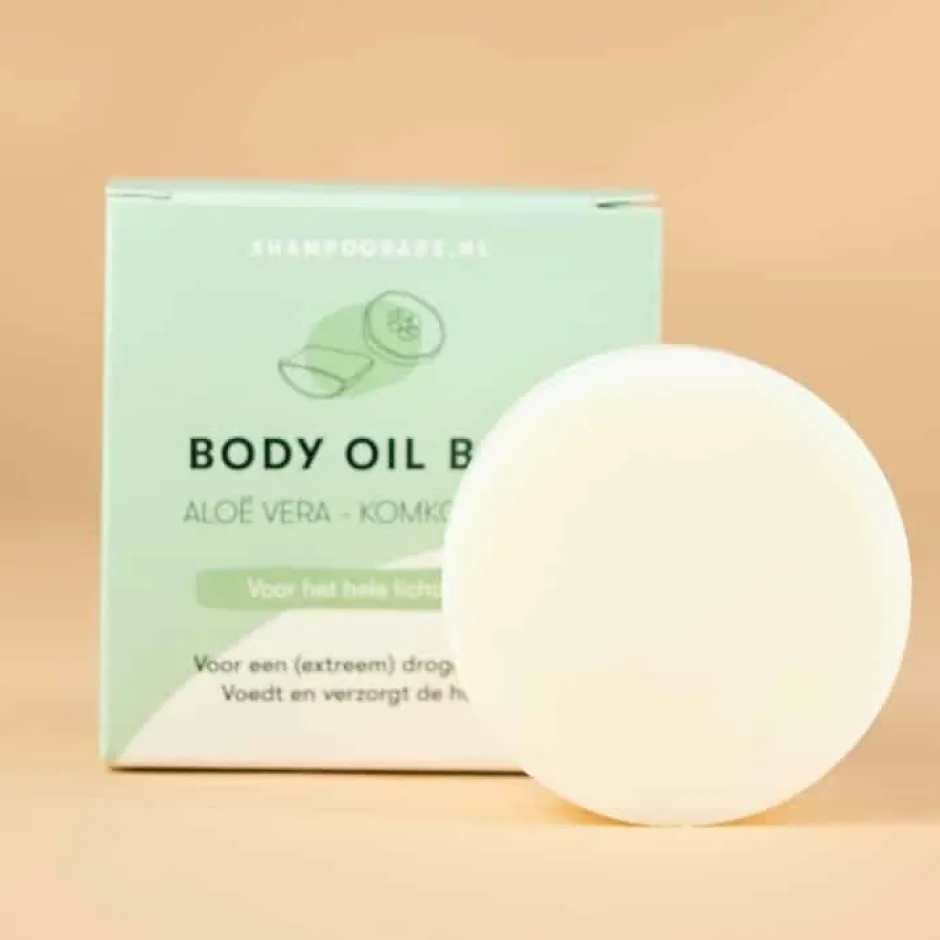 Shampoo Bars Lichaamsverzorging | Handcrème*Body Oil Bar - Aloë Vera & Komkommer - 45g