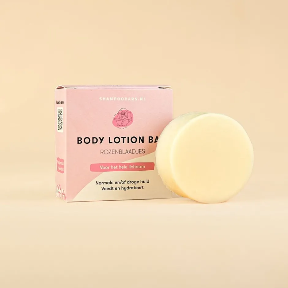 Shampoo Bars Lichaamsverzorging*Bodylotion Bar - Rozenblaadjes - 45g