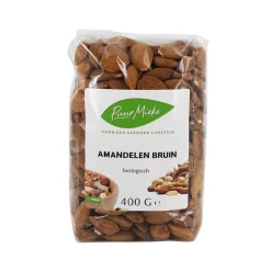 Puur Mieke Fruit & Noten | Biologische Noten*Bruine amandelen - 400g - BIO