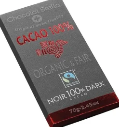 Chocolat Stella Chocolade*Chocolade Dark 100% 70g - BIO