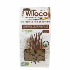 Wiloco Chocolade | Chocolade Druppels*Chocolade Druppels "Wit" Lactosevrij - 300g - BIO