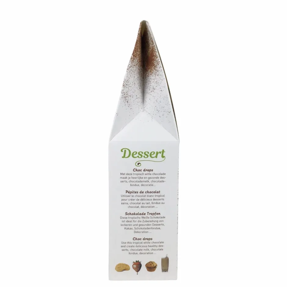 Wiloco Chocolade | Chocolade Druppels*Chocolade Druppels "Wit" Lactosevrij - 300g - BIO