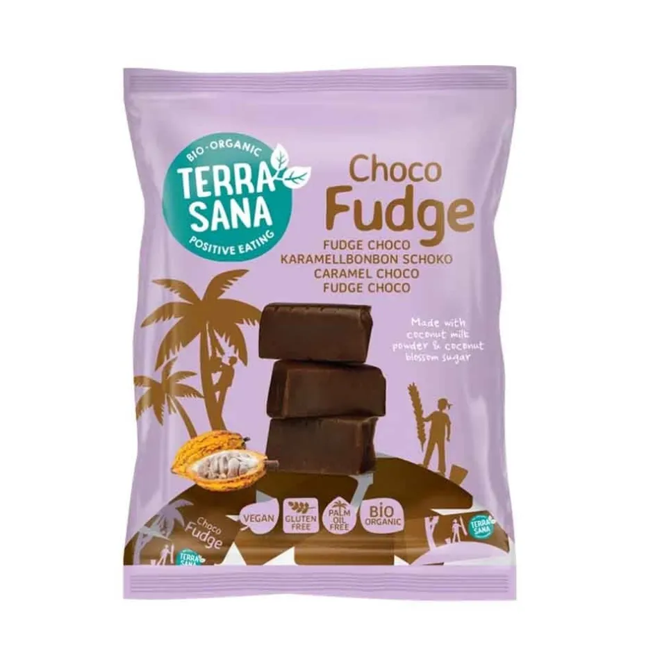 Terrasana Chocolade | Snoepjes*Chocolade Fudge - 150g - BIO