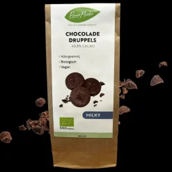 Puur Mieke Chocolade | Chocolade Druppels*Chocoladedruppels - Milky- Allergeenvrij - 150g - BIO