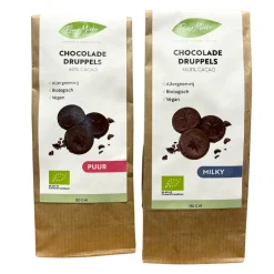 Puur Mieke Chocolade | Chocolade Druppels*Chocoladedruppels - Milky- Allergeenvrij - 150g - BIO
