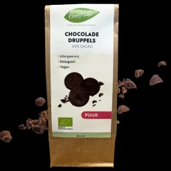 Puur Mieke Chocolade | Chocolade Druppels*Chocoladedruppels - Puur - Allergeenvrij - 150g - BIO