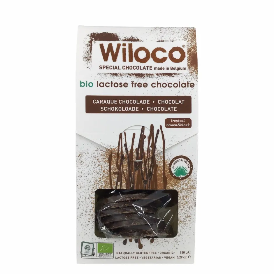 Wiloco Chocolade*Chocoladeflikken Melk en Puur Mix - 150g - BIO