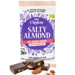 Chokay Chocolade*Chocoladereep - Amandel & Zeezout - 70g - BIO