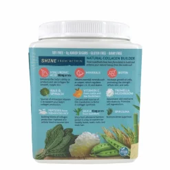 Sunwarrior Eiwit Collageen | Vegan Collageen*Collageen Building Protein Peptides - Tahitian Vanilla - 500gr - BIO