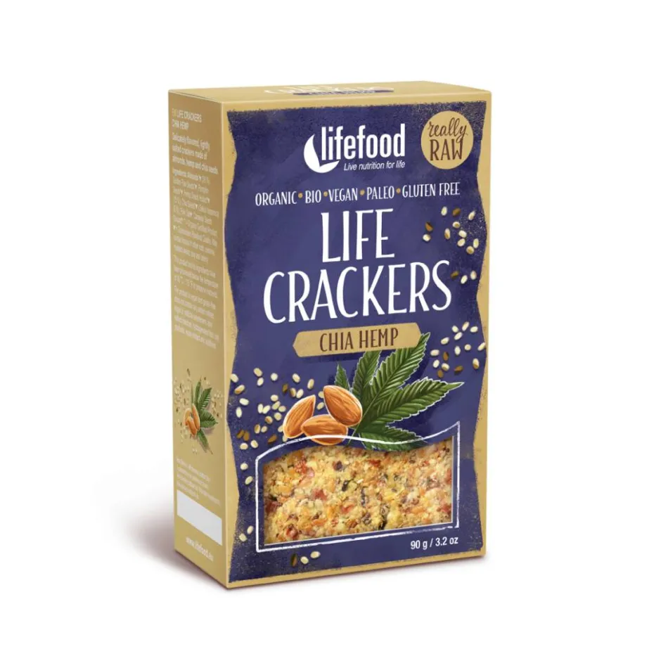 Crackers En Wafels*Crackers Chia Hennep - 90g - BIO
