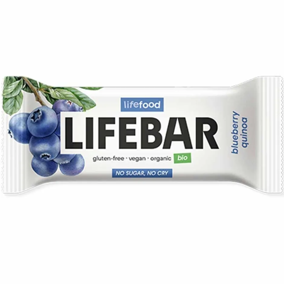 Lifefood Repen*Energiereep Bosbes Quinoa RAW - 40g - BIO