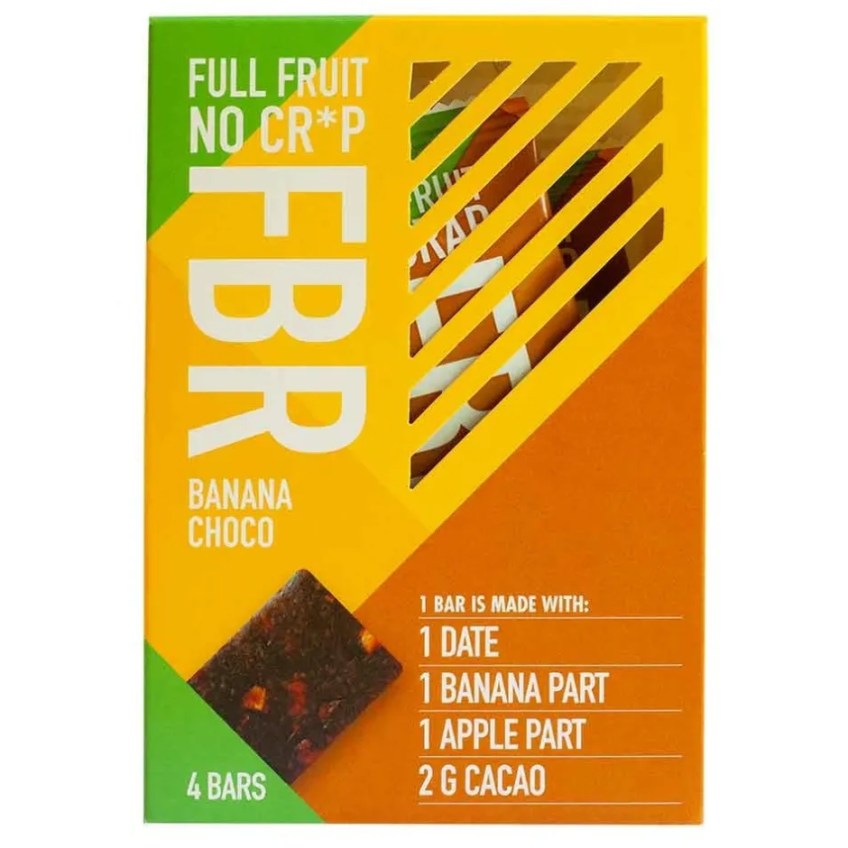 FBR Repen | Snoepjes*Fruitreep Banaan/Choco - 4-pack