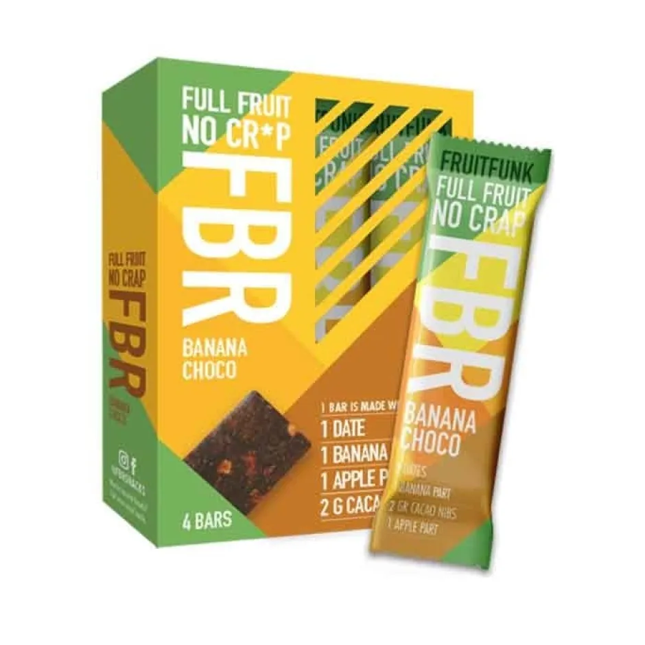 FBR Repen | Snoepjes*Fruitreep Banaan/Choco - 4-pack