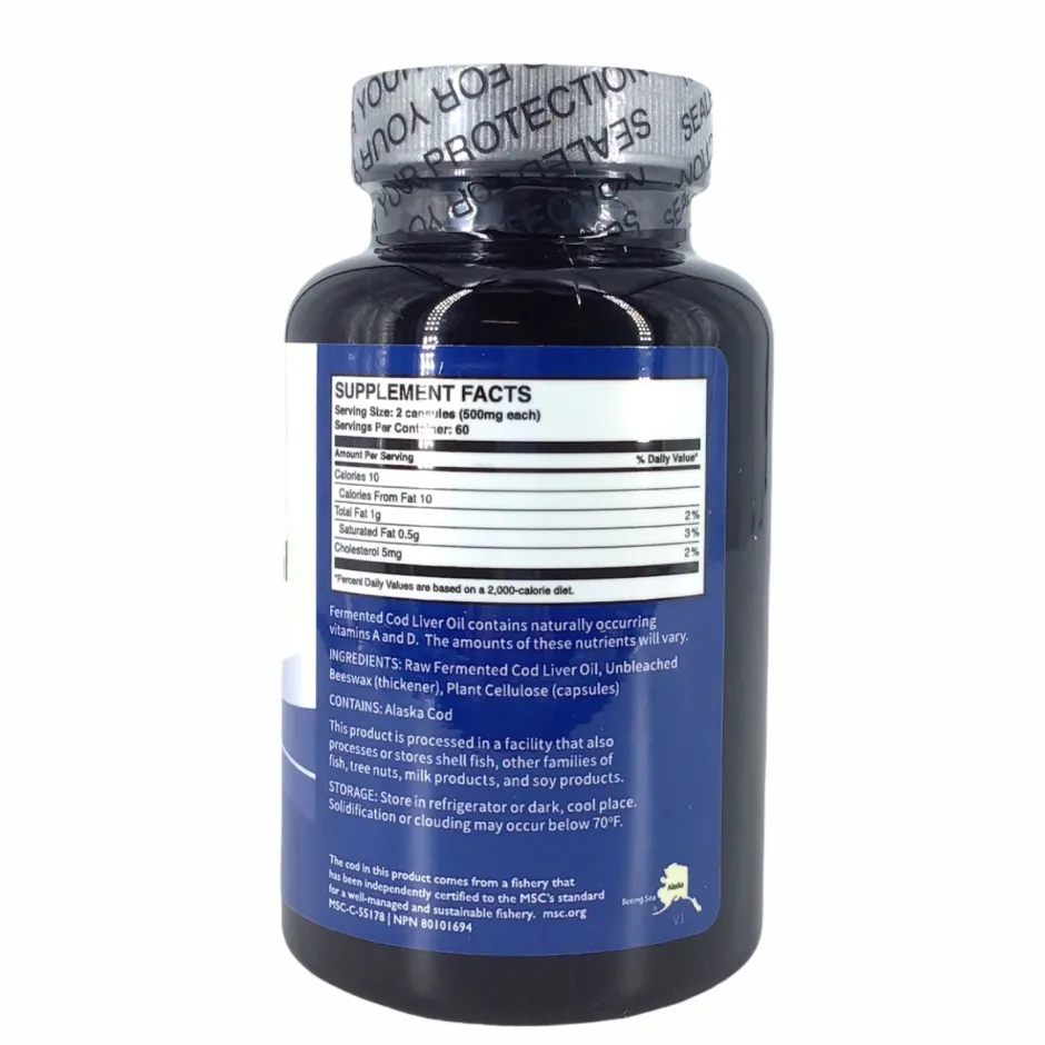 Hersenen | Visolie / Omega 3 / Levertraan*Gefermenteerde Levertraan - 120 capsules