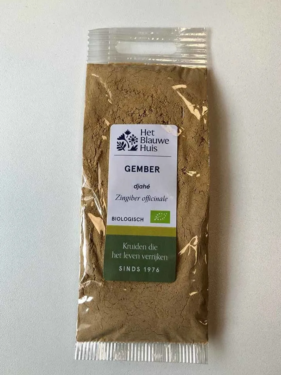 Het Blauwe Huis Kruiden & Specerijen | Paleo Aip*Gemberpoeder - 30gr - BIO