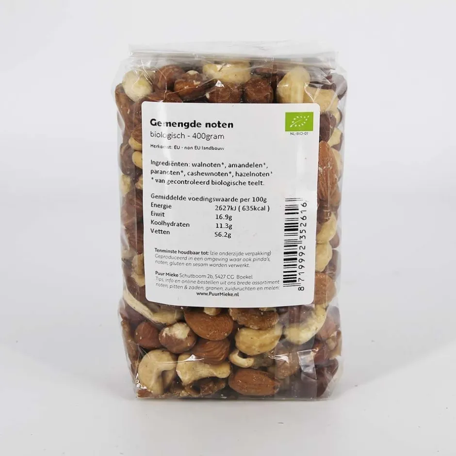 Puur Mieke Fruit & Noten | Biologische Noten*Gemengde Noten - 400g - BIO