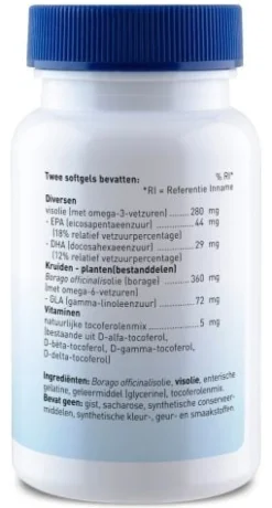 Orthica Hart & Bloedvaten | Hersenen*GLA & EPA - 90 softgels