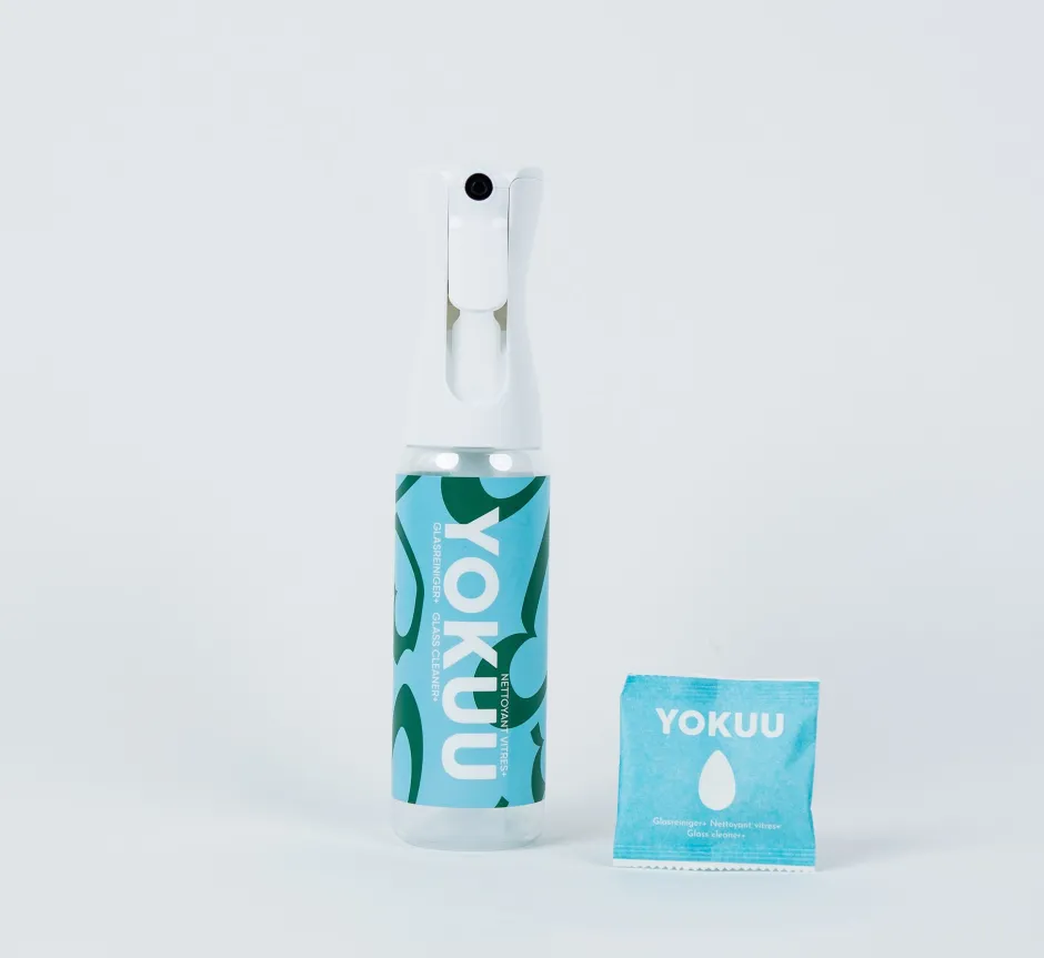 YOKUU Schoonmaakproducten | Schoonmaakproducten*Glasreiniger Startkit - 1 Sprayfles + 1 Parel