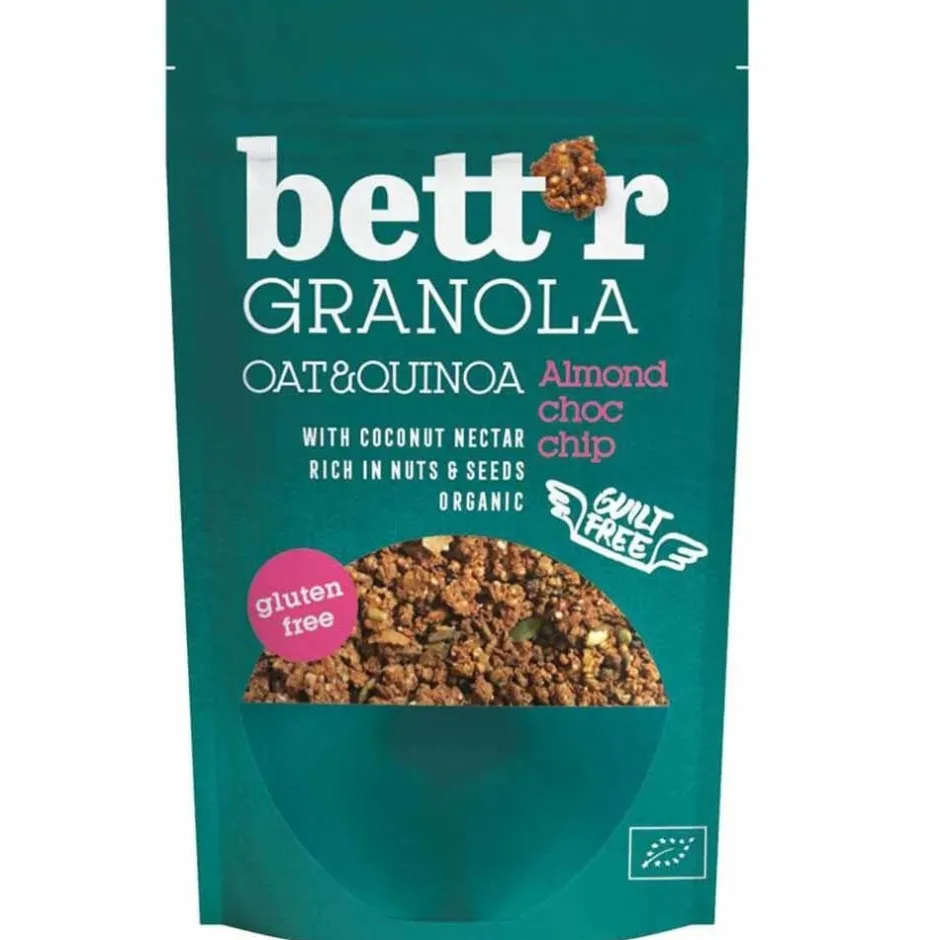 Bett'r Ontbijtgranen E.o. | Havermout Glutenvrij*Granola Amandel Chocola - 300gr - BIO