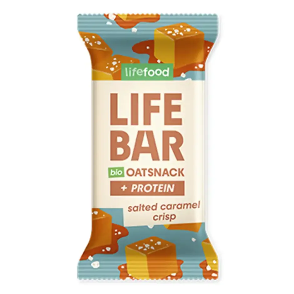 Lifefood Repen | Energierepen*Haverreep Protein Salted Caramel Crisp - 40g - BIO