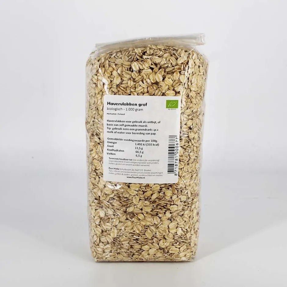Puur Mieke Ontbijtgranen E.o. | Havermout Glutenvrij*Havervlokken - 1000g - BIO