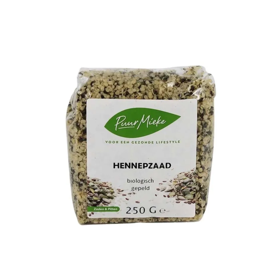 Puur Mieke Zaden | Biologische Zaden En Pitten*Hennepzaad gepeld - 250g - BIO