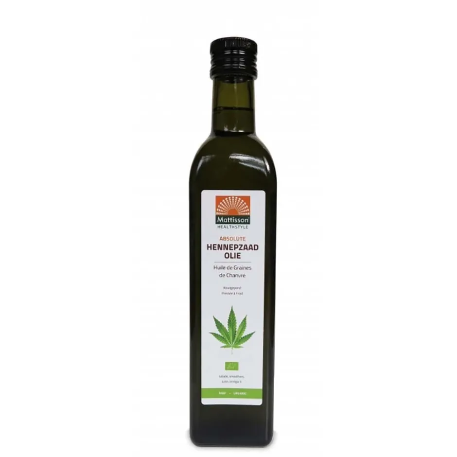 Mattisson Overige Oliën*Hennepzaad Olie - Koudgeperst 250ml - BIO