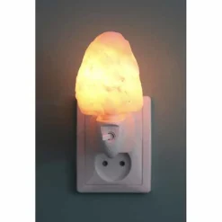 SelNature Stress | Nachtrust*Himalayazout nachtlamp voor stopcontact - Rotsje