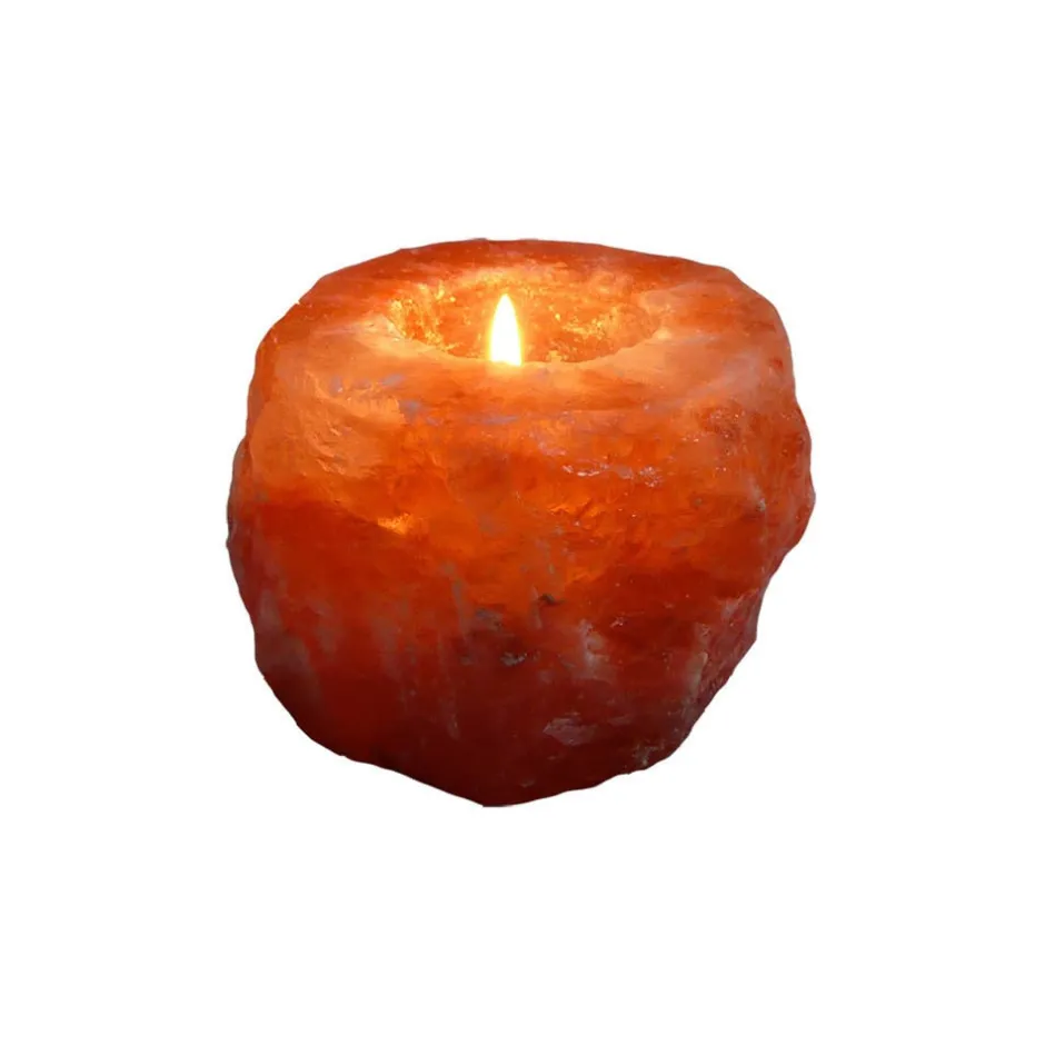SelNature Stress | Nachtrust*Himalayazout theelichthouder - Set van 3