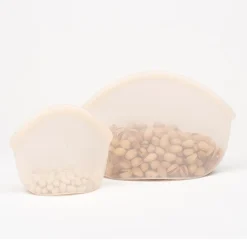 Food Huggers Siliconen Zakjes | Keukenhulpjes*Hugger Bag - Champagne Frost - 900ml