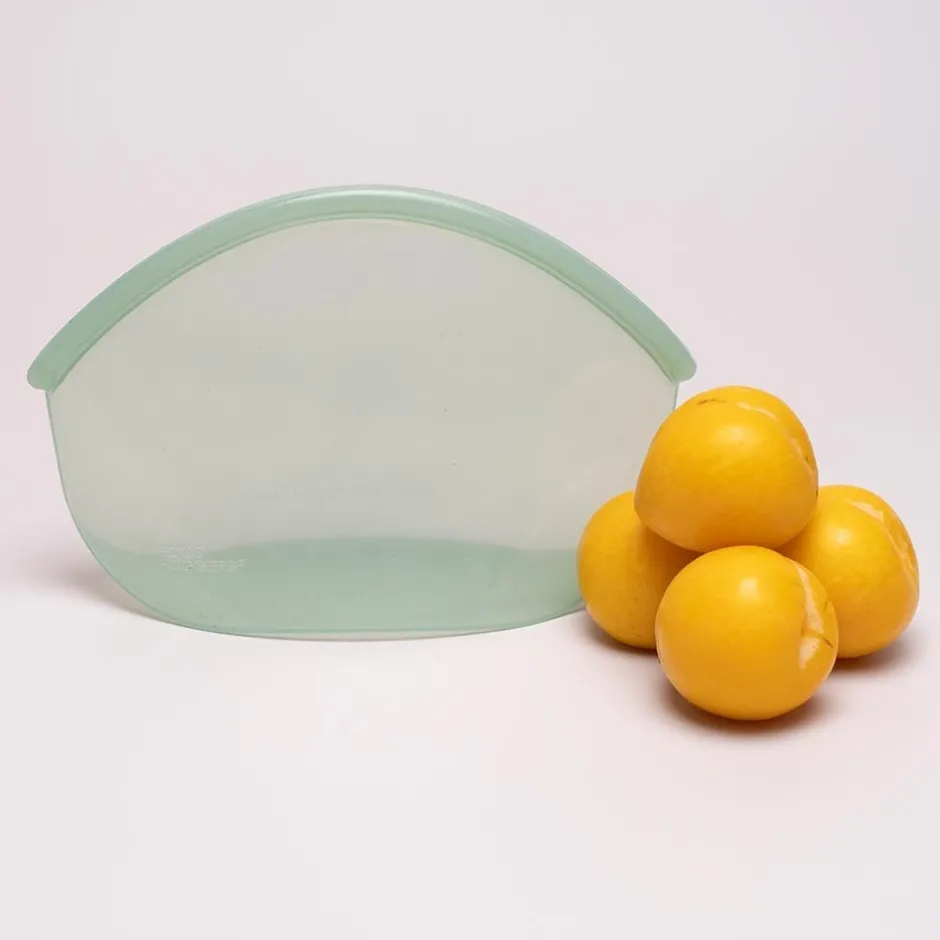 Food Huggers Siliconen Zakjes | Keukenhulpjes*Hugger Bag - Juniper Clear - 900ml