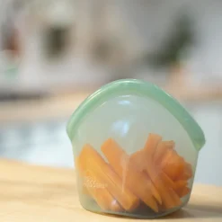 Food Huggers Siliconen Zakjes | Keukenhulpjes*Hugger Bag - Juniper Clear - 400ml