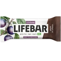 Lifefood Repen | Chocolade*InChoco Energiereep Pruim RAW - 40g - BIO