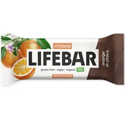 Lifefood Repen | Chocolade*InChoco Energiereep Sinaasappel RAW - 40g - BIO